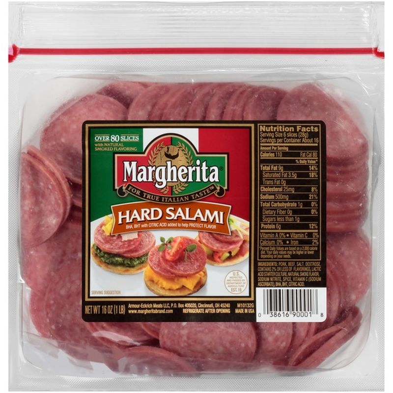 Margherita Sliced Hard Salami (16 oz) from Walmart Instacart
