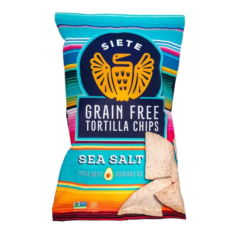 Siete Sea Salt Grain Free Tortilla Chips 12oz (12 oz) - Instacart