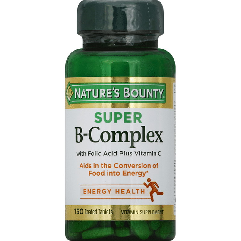 Nature's Bounty B-Complex Super Coated Tablets (150 Ct) - Instacart