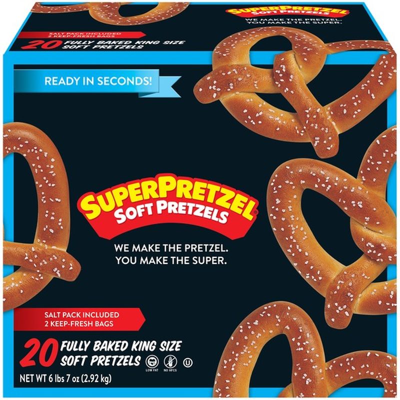 Superpretzel Fully Baked King Size Soft Pretzels 681 Lb From Sams Club Instacart 5916