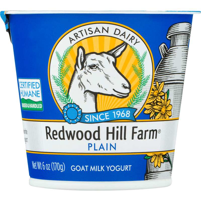 Redwood Hill Farm Yogurt, Goat Milk, Plain (6 oz) Instacart