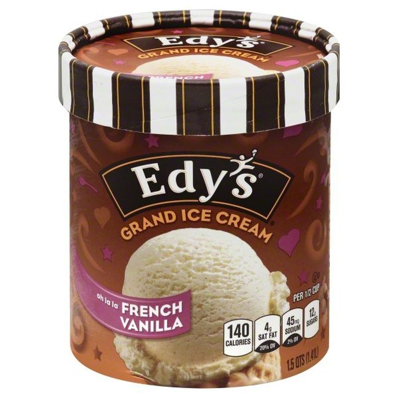 Edysdreyers French Vanilla Grand Ice Cream 15 Qt Instacart 5954