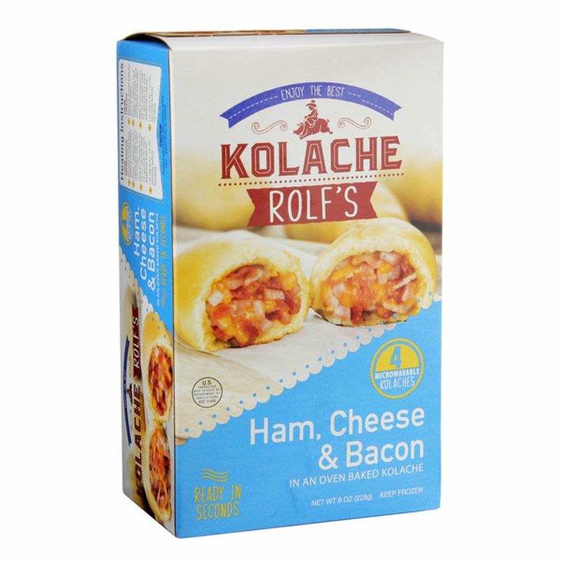 Kolache Rolf's Cheese & Bacon Ham