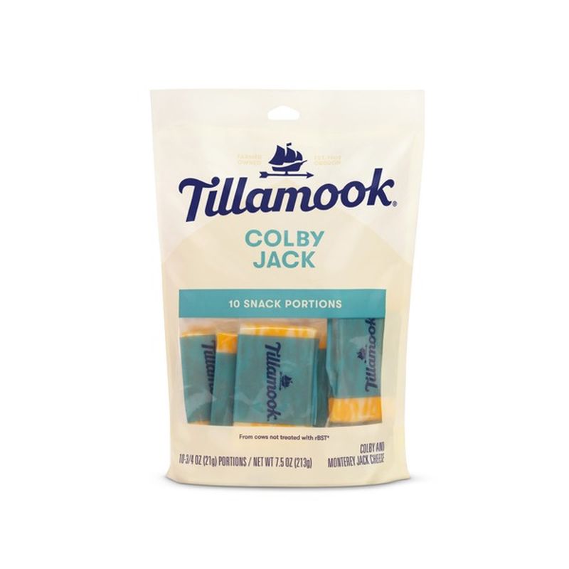 Tillamook Colby Jack Cheese Snack Portions (7.5 oz) Instacart