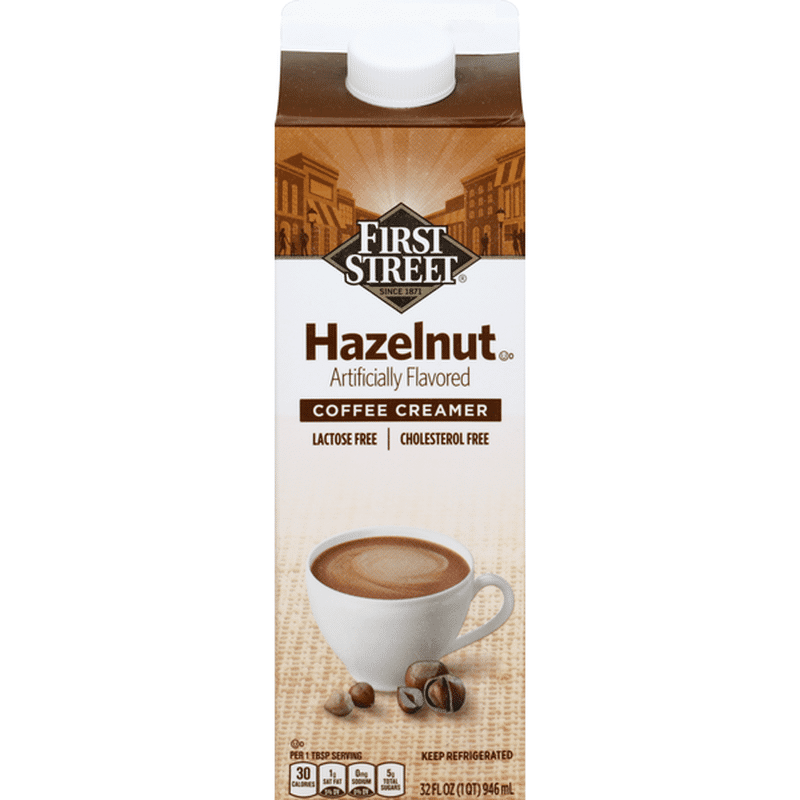 First Street Coffee Creamer, Hazelnut (32 oz) Instacart