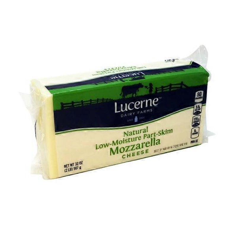 Lucerne Mozzarella Lowmoisture Partskim Cheese