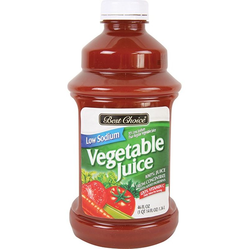 Best Choice 100% Vegetable Low Sodium Juice From Concentrate (46 fl oz