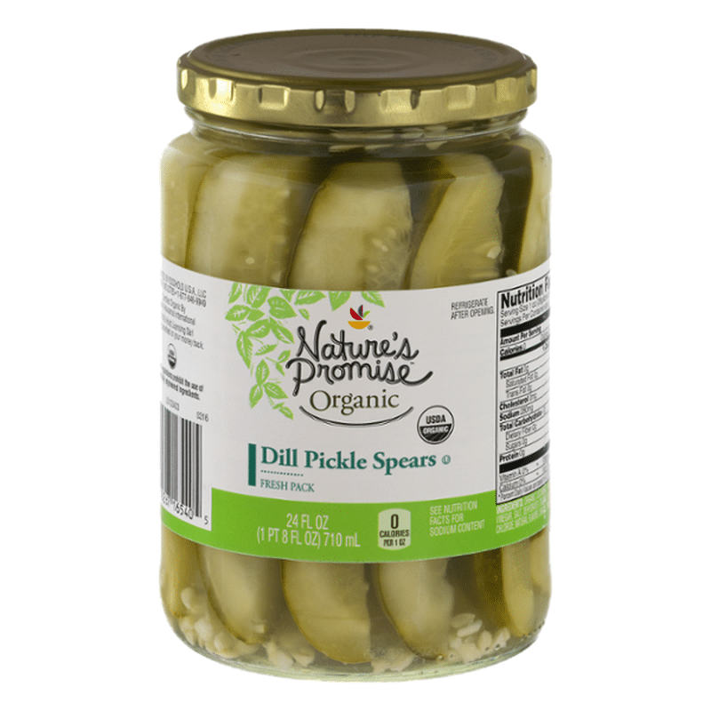 Nature's Promise Organic Dill Pickle Spears (24 fl oz) from Giant Food