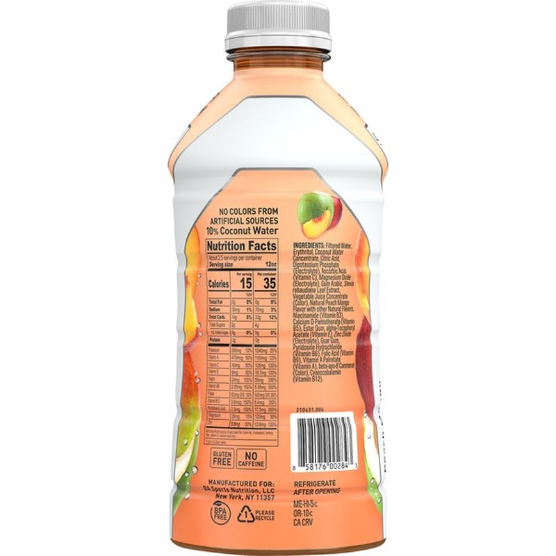 BodyArmor Sports Drink, No Sugar Added, Lyte, Peach Mango ...