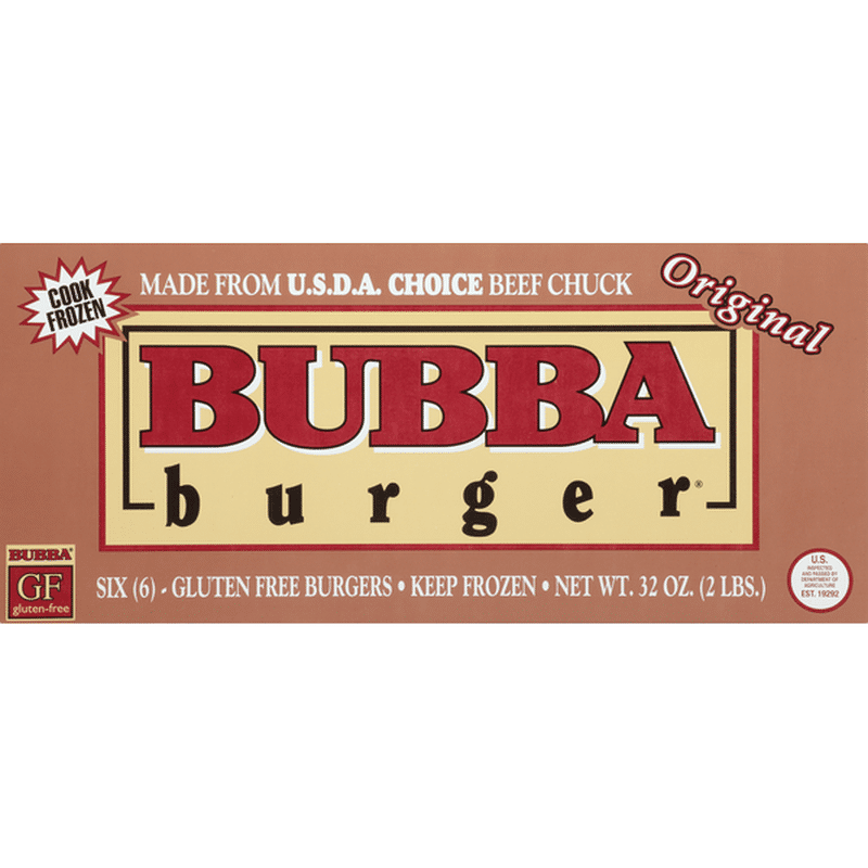 Bubba Burger Burgers, Original (6 ct) - Instacart
