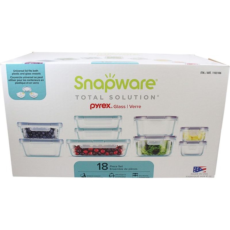 snapware 18 piece set