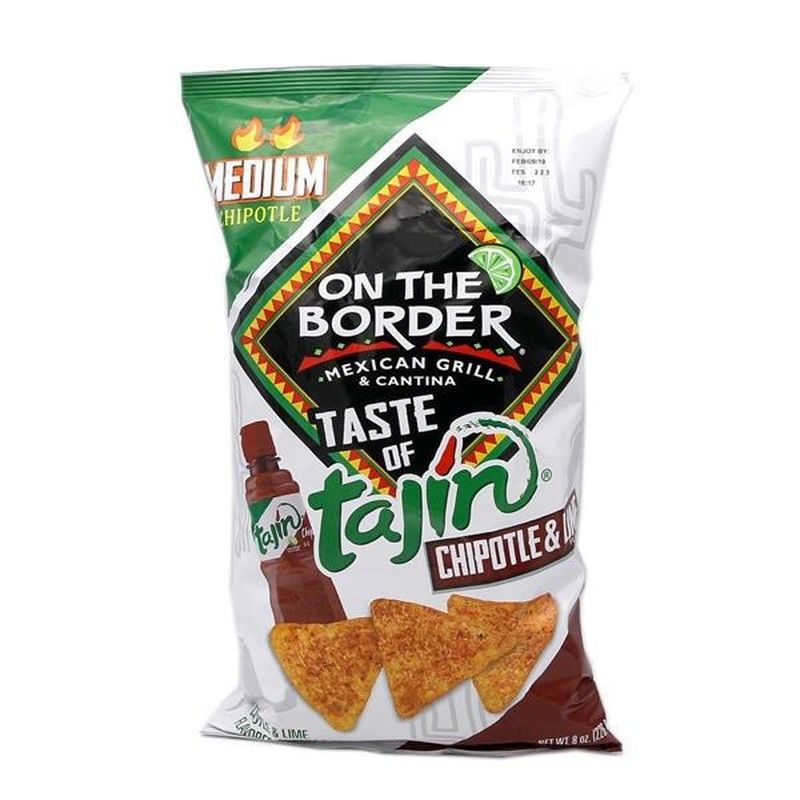 On The Border Taste of Tajin Chili & Lime Flavored Tortilla Chips