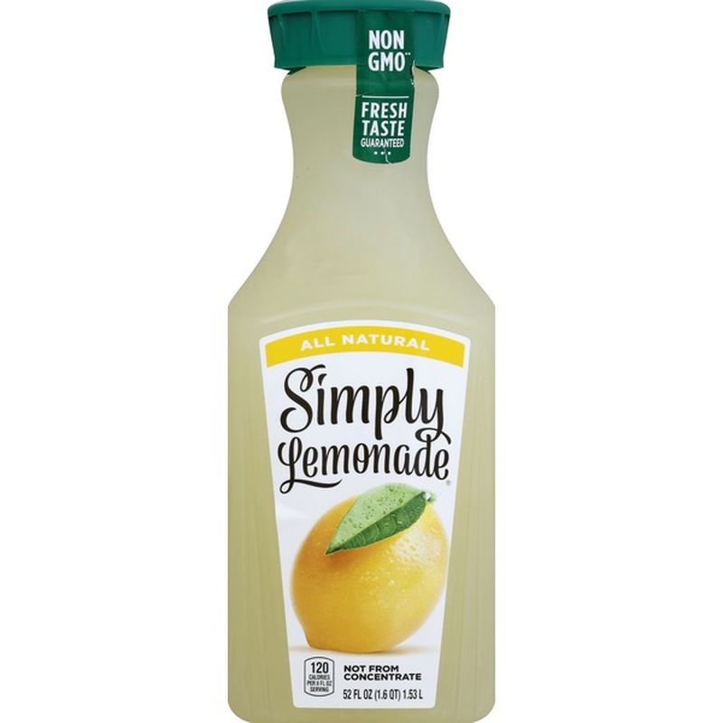 Simply Lemonade All Natural Non Gmo 52 Oz From Petes Fresh Market