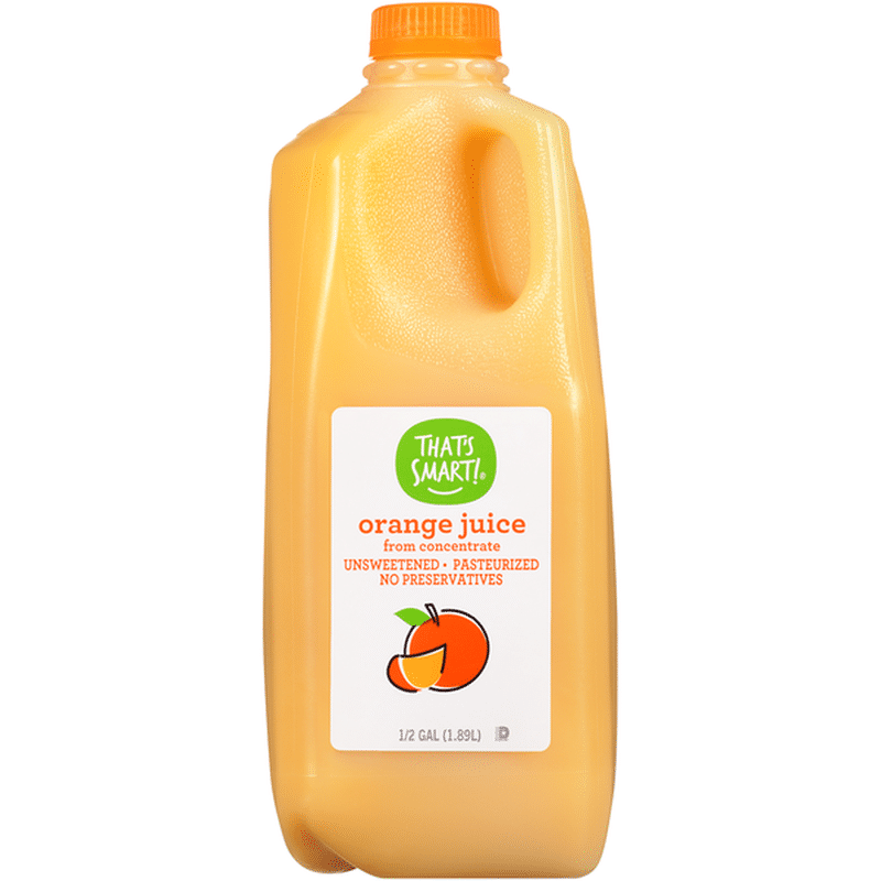 That's Smart! 100% Unsweetened Orange Juice From Concentrate (0.5 gal ...