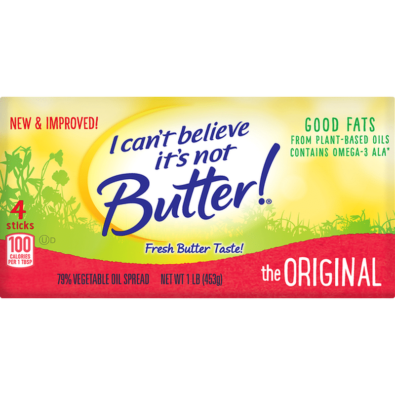 I Can T Believe It S Not Butter 79 Vegetable Oil Spread The Original 4 Oz Instacart