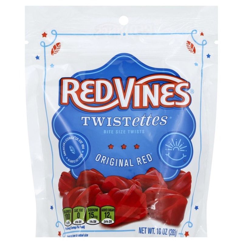 Red Vines Candy, Original Red, Bite Size Twists (10 oz) Instacart