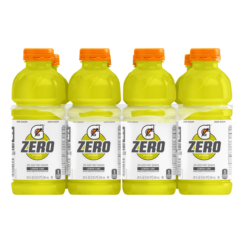 Gatorade Zero Sugar Lemon-Lime Flavored Thirst Quencher (160 fl oz ...