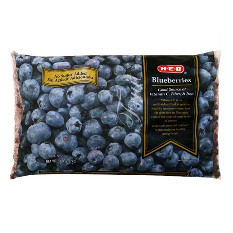 H-E-B Frozen Blueberries (5 Oz Bag) - Instacart