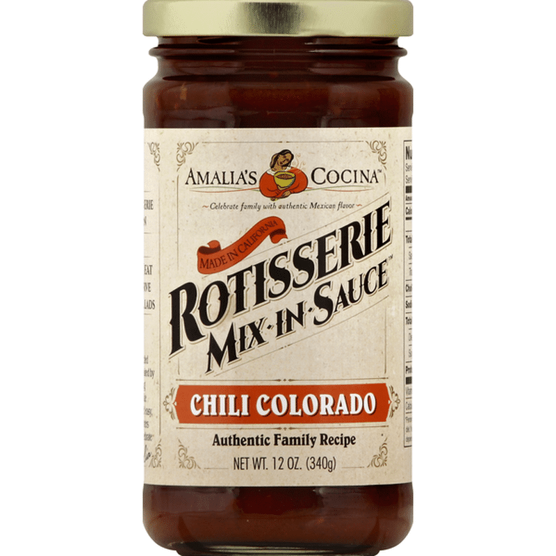 Amalias Cocina Rotisserie Mix In Sauce, Chili Colorado (12 oz) Instacart