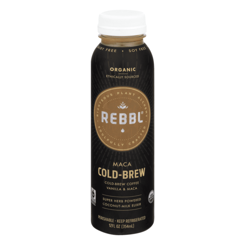 Rebbl Maca Cold-Brew Super Herb Powered Coconut-Milk Elixir (354 ml ...