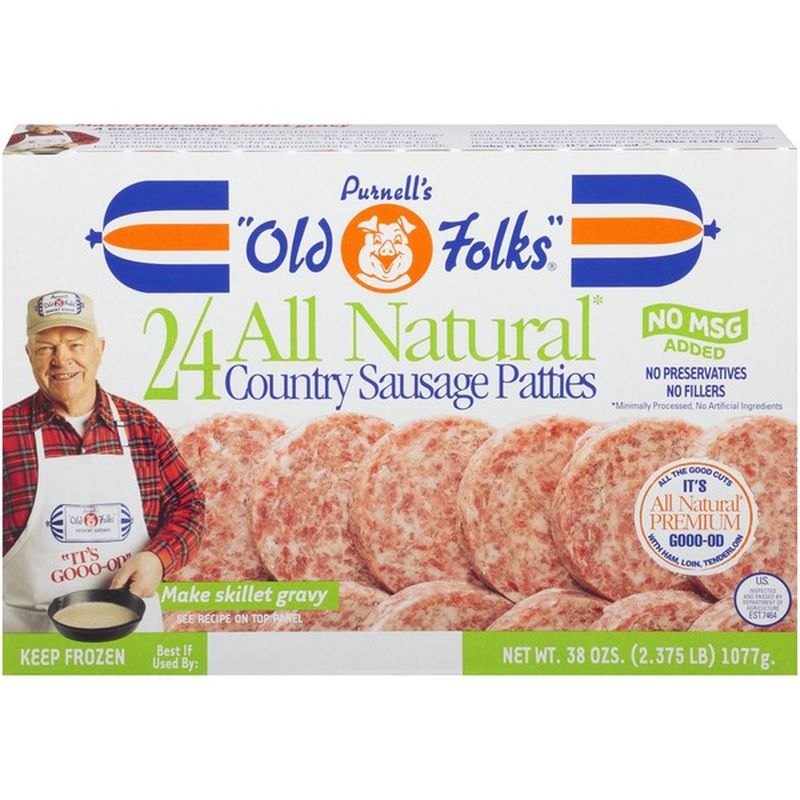 Purnell's Old Folks All Natural Country All Natural Country Sausage