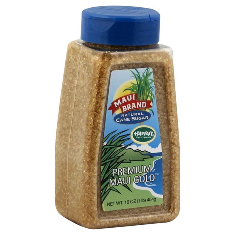 Maui Brand Cane Sugar, Natural, Premium Maui Gold (16 oz) Instacart