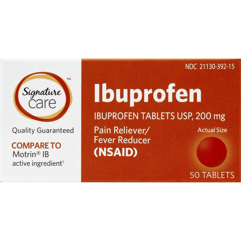 Signature Ibuprofen USP, 200 mg, Tablets (50 each) Instacart