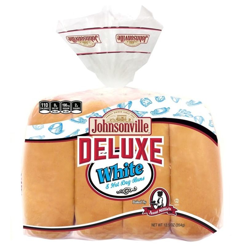 Aunt Millie's Deluxe Enriched White Hot Dog Buns (12.5 Oz) From ...