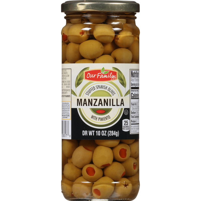 Our Family Manzanilla Stuffed Spanish Olives With Pimiento (10 oz