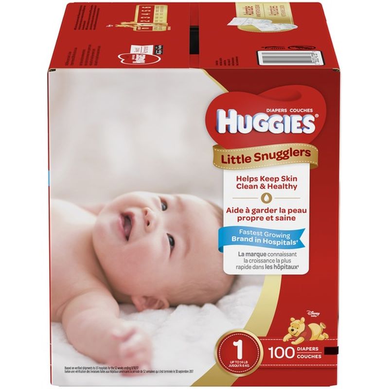 100 huggies diapers