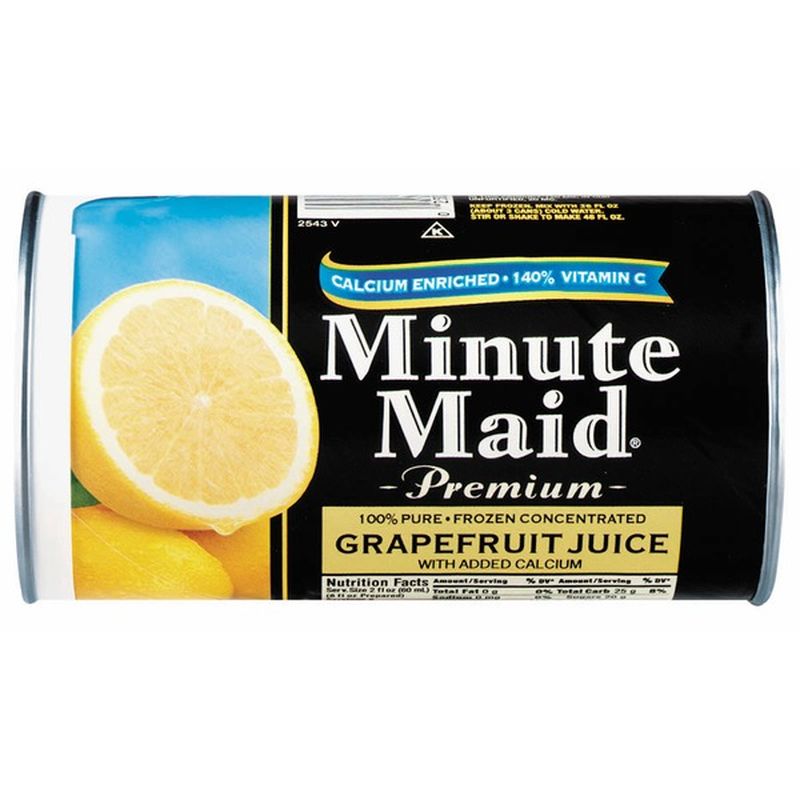 Minute Maid Juice, Grapefruit, Frozen Concentrated, with Added Calcium