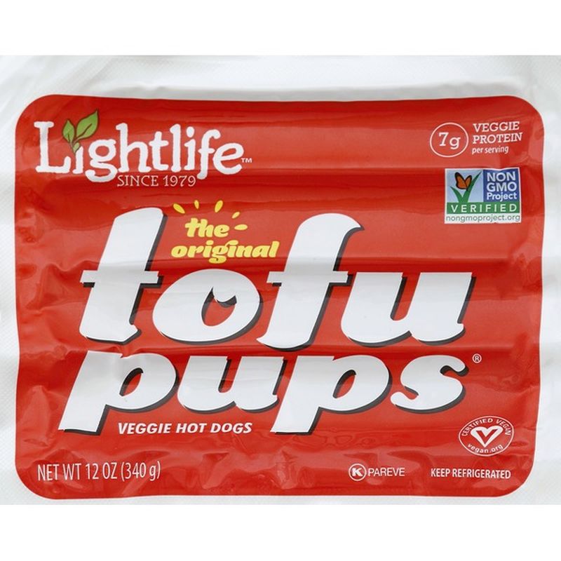 Lightlife Veggie Hot Dogs, Tofu Pups, The Original (12 oz) Instacart