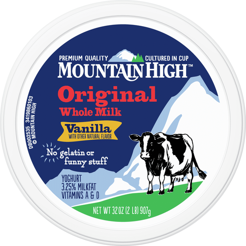 Mountain High Yoghurt Original Style Vanilla Yogurt Tub (32 oz) - Instacart