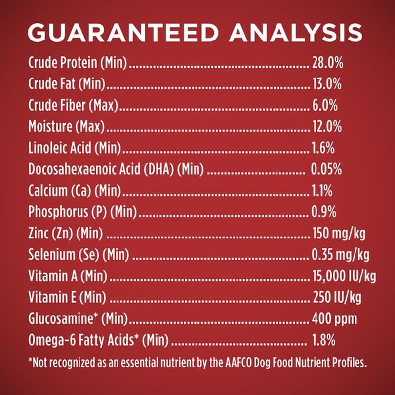 purina one large breed puppy ingredients