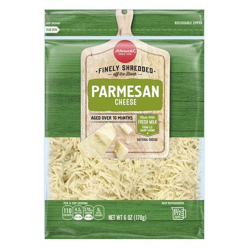 Schnucks Finely Shredded Parmesan Cheese (6 oz) from Schnucks - Instacart