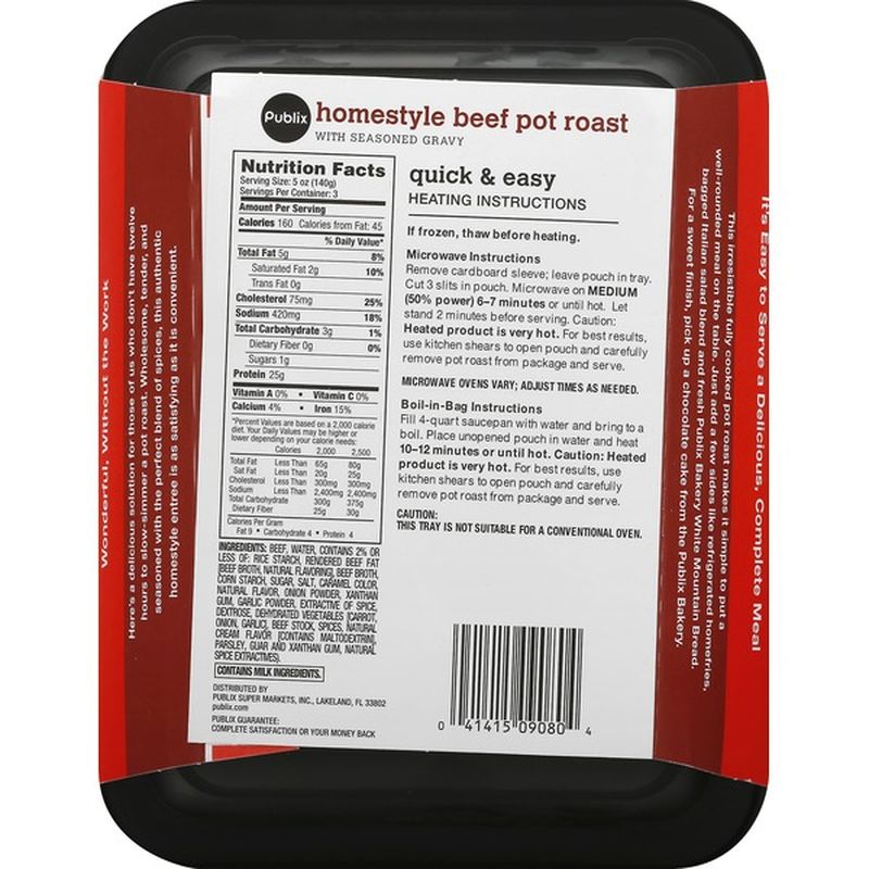 Publix Beef Pot Roast, Homestyle (15 oz) Instacart