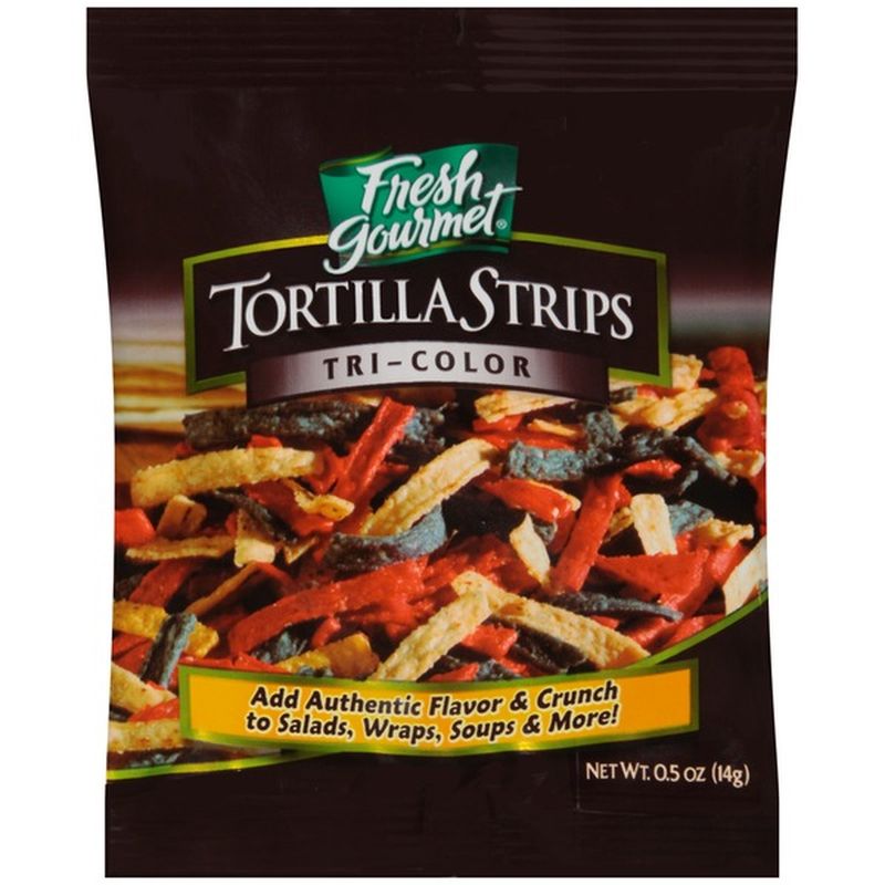 Fresh Gourmet Tri-Color Tortilla Strips (0.5 oz) - Instacart