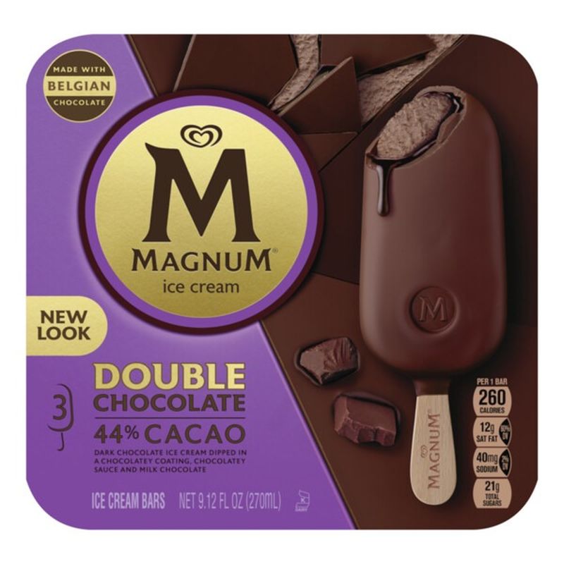 Magnum Ice Cream Bars Double Chocolate (3 ct) Instacart