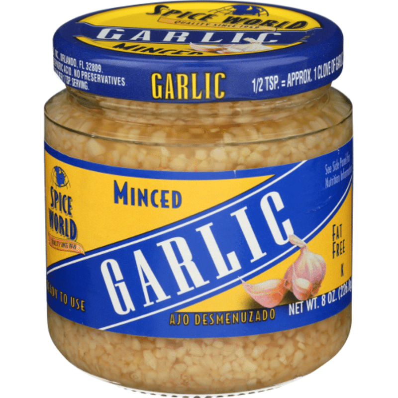 Spice World Garlic, Minced (8 oz container) from Sprouts Farmers Market