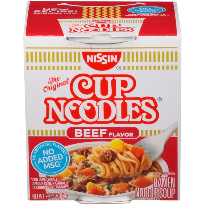 Nissin Soup, Ramen Noodle, Beef Flavor (2.25 oz) from Albertsons