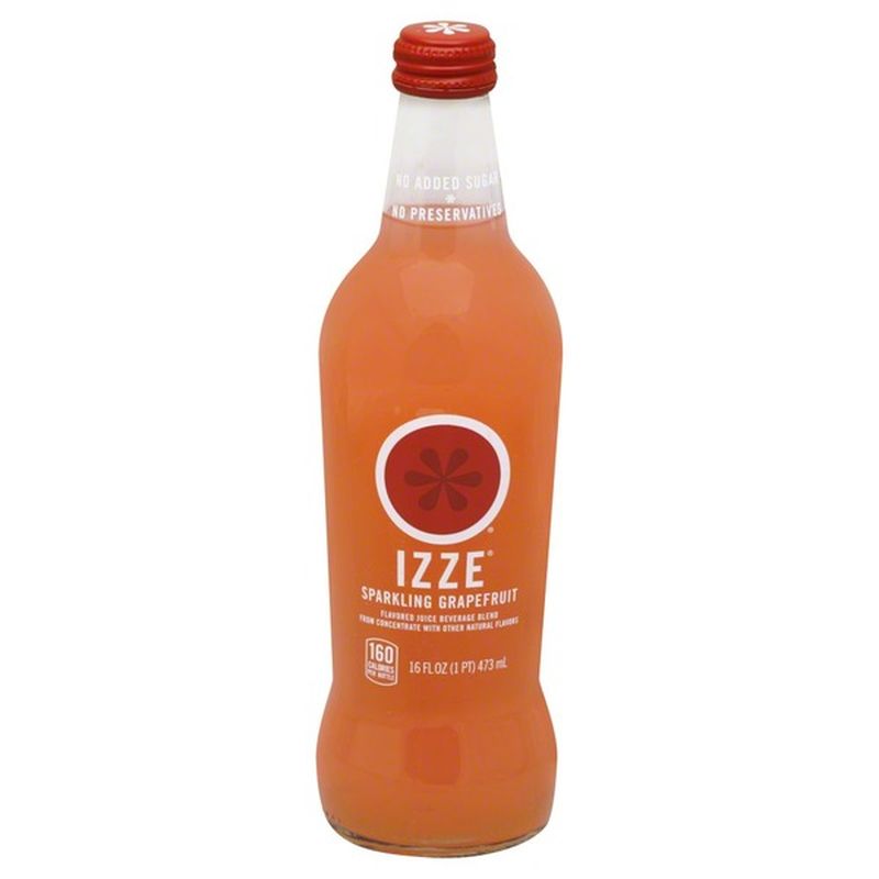 Izze Juice Beverage Blend, Sparkling Grapefruit (16 oz) Instacart