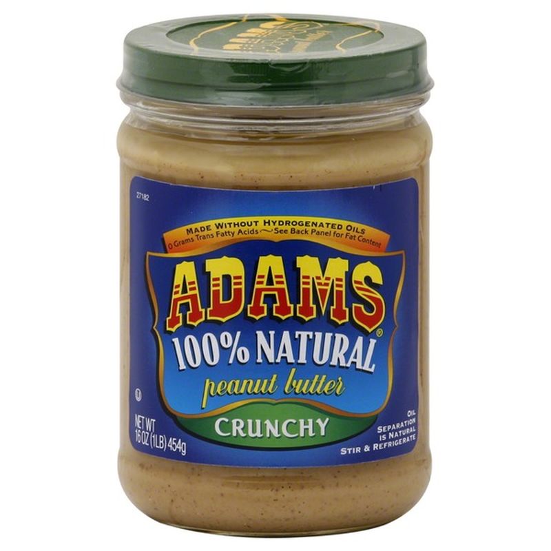 Adams Peanut Butter, Crunchy (16 oz) Instacart