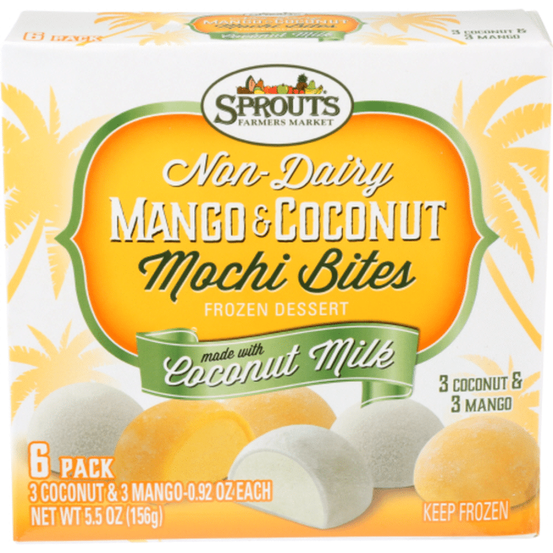 Sprouts Non Dairy Mango Coconut Mochi Bites 6 Ct Instacart