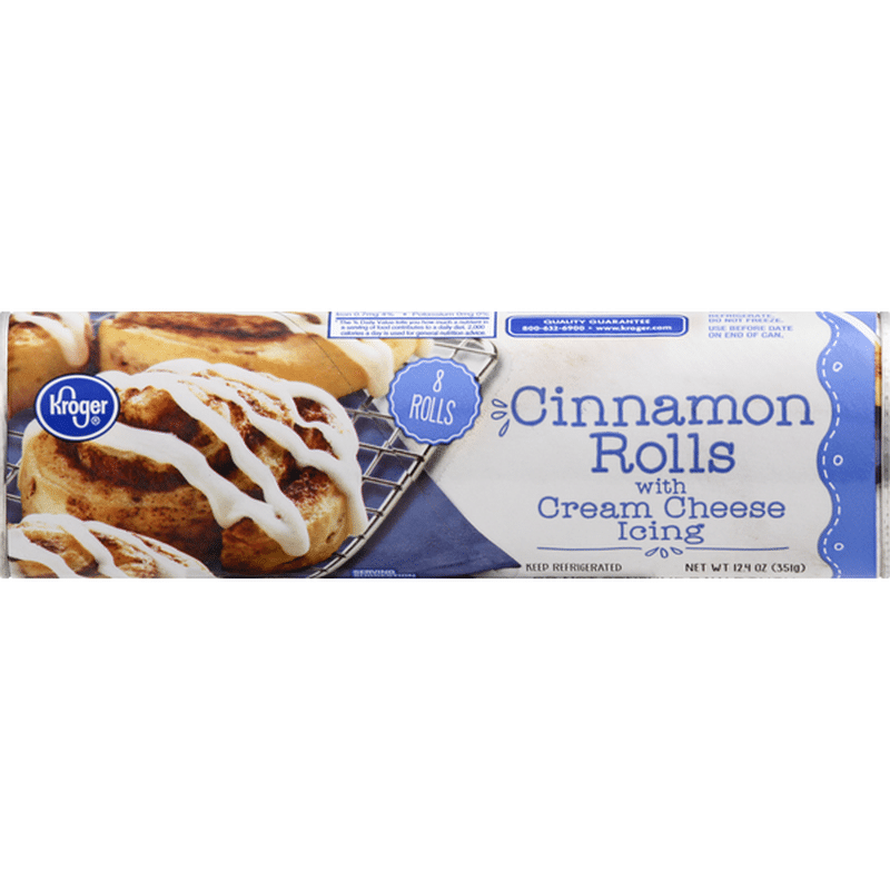 Kroger Cinnamon Rolls, with Cream Cheese Icing (8 each) Instacart