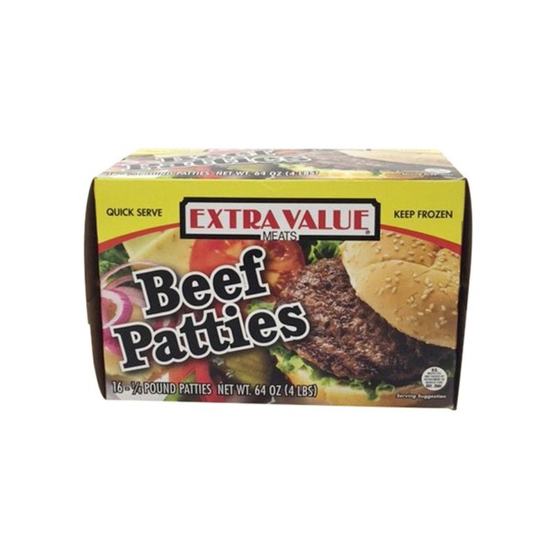 Extra Value Meats Patties, Beef (4 lb) from Tony's Fresh Market Instacart