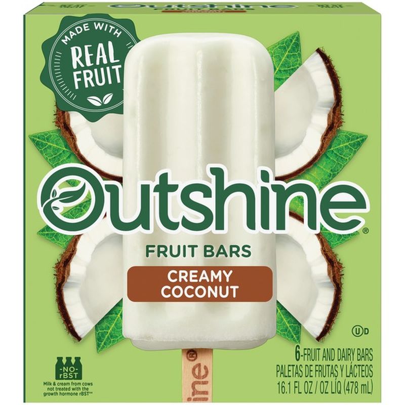 Outshine Creamy Coconut Fruit and Dairy Bars (6 ct) from JewelOsco