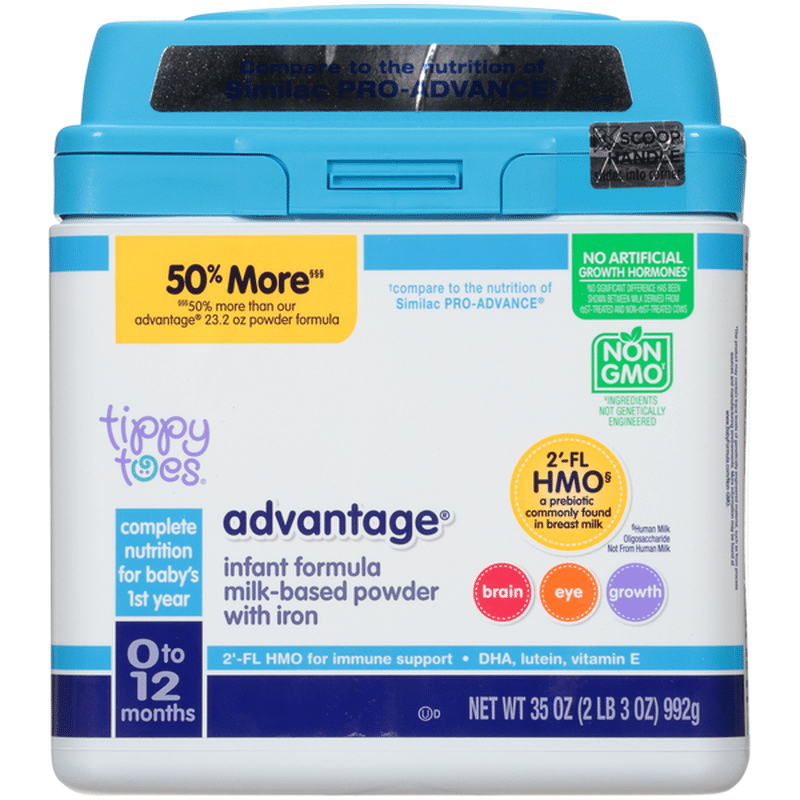 advantage infant formula milk based powder with iron