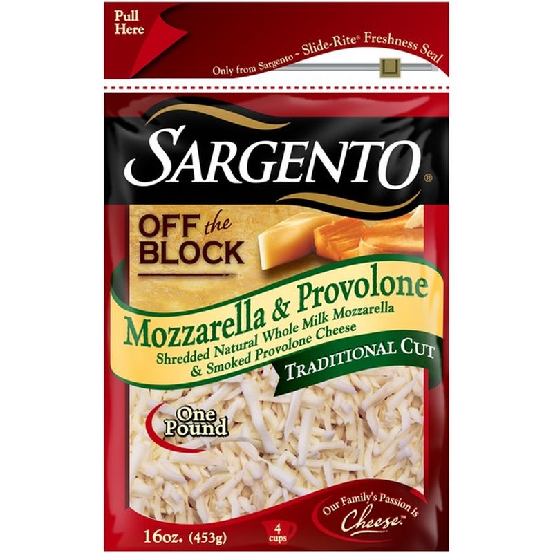 Sargento Shredded Cheese, Mozzarella & Provolone, ChefStyle (16 oz) Delivery or Pickup Near Me