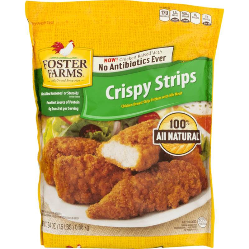 Foster Farms Chicken, Crispy Strips, Bag (24 oz) Instacart