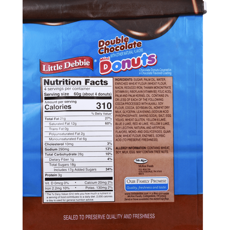 Little Debbie Donuts, Double Chocolate, Mini (8.62 oz) Instacart